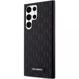 Karl Lagerfeld KLHCS23LSAKLHPK do Samsung Galaxy S23 Ultra S918 hardcase czarny/black Saffiano Mono Metal Logo