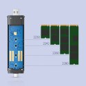 Kieszeń na dysk SSD UGREEN M.2 obudowa dysku USB Typ C 3.2 Gen 1 (SuperSpeed USB 5 Gbps) B key szary (CM298 70533)