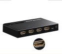 Ugreen przełącznik rozdzielacz splitter switch HDMI - 3x HDMI 3D 4K 7,5 Gbps 36 bit na kanał czarny (40234)