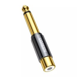 Adapter UGREEN przejściówka jack 6,35 mm (męski) na RCA (żeński) złoty (AV169 80731)