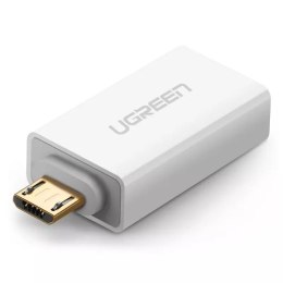 Adapter UGREEN przejściówka micro USB - USB 2.0 OTG biała (US195)