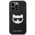 Etui Karl Lagerfeld KLHCP14XSAPCHK do iPhone 14 Pro Max 6,7" hardcase Saffiano Choupette Head Patch czarny/black