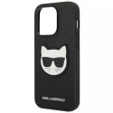 Etui Karl Lagerfeld KLHCP14XSAPCHK do iPhone 14 Pro Max 6,7" hardcase Saffiano Choupette Head Patch czarny/black