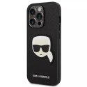 Etui Karl Lagerfeld KLHCP14XSAPKHK do iPhone 14 Pro Max 6,7" hardcase Saffiano Karl`s Head Patch czarny/black