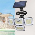 Lampa solarna zewnętrzna Alogy halogen ścienny 333 LED panel zewnętrzny czujnik ruchu PIR