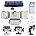 Lampa solarna zewnętrzna Alogy halogen ścienny 333 LED panel zewnętrzny czujnik ruchu PIR