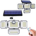 Lampa solarna zewnętrzna Alogy halogen ścienny 333 LED panel zewnętrzny czujnik ruchu PIR