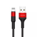 USAMS Kabel pleciony U5 2A lightning czerwony/red 1,2m SJ220IP02 (US-SJ220)