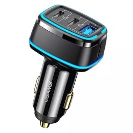 USAMS Ład. sam. 2xUSB-C+1xUSB C24 105W Fast Charge czarny/black CC141TC01 (US-CC141)