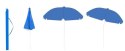 Parasol plażowy / ogrodowy Majorka 2,4m niebieski