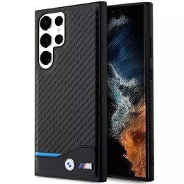 Etui BMW BMHCS23L22NBCK do Samsung Galaxy S23 Ultra S918 Leather Carbon czarny/black