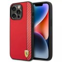 Etui Ferrari FEHCP14XAXRE do iPhone 14 Pro Max 6,7" hardcase Carbon czerwony/red