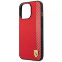 Etui Ferrari FEHCP14XAXRE do iPhone 14 Pro Max 6,7" hardcase Carbon czerwony/red