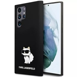 Etui Karl Lagerfeld KLHCS23LSNCHBCK do Samsung Galaxy S23 Ultra S918 hardcase Silicone Choupette czarny/black