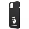 Etui Karl Lagerfeld KLHMP14MSNCHBCK do iPhone 14 Plus 6,7" hardcase Silicone Choupette MagSafe czarny/black