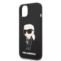 Etui Karl Lagerfeld KLHMP14SSNIKBCK do iPhone 14 6,1" hardcase Silicone Ikonik Magsafe