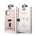 Etui Karl Lagerfeld KLHMP14SSNIKBCP do iPhone 14 6,1" hardcase Silicone Ikonik Magsafe