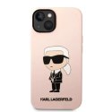 Etui Karl Lagerfeld KLHMP14SSNIKBCP do iPhone 14 6,1" hardcase Silicone Ikonik Magsafe