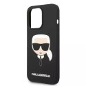 Etui Karl Lagerfeld KLHMP14LSLKHBK do iPhone 14 Pro 6,1" hardcase Silicone Karl`s Head Magsafe