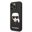 Etui Karl Lagerfeld KLHMP14LSLKHBK do iPhone 14 Pro 6,1" hardcase Silicone Karl`s Head Magsafe
