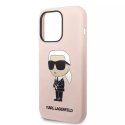 Etui Karl Lagerfeld KLHMP14LSNIKBCP do iPhone 14 Pro 6,1" hardcase Silicone Ikonik Magsafe