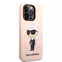 Etui Karl Lagerfeld KLHMP14LSNIKBCP do iPhone 14 Pro 6,1" hardcase Silicone Ikonik Magsafe
