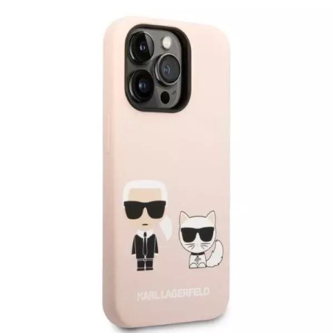 Etui Karl Lagerfeld KLHMP14LSSKCI do iPhone 14 Pro 6,1" hardcase Silicone Karl & Choupette Magsafe