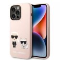 Etui Karl Lagerfeld KLHMP14LSSKCI do iPhone 14 Pro 6,1" hardcase Silicone Karl & Choupette Magsafe