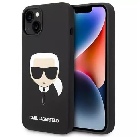 Etui Karl Lagerfeld KLHMP14MSLKHBK do iPhone 14 Plus 6,7" hardcase Silicone Karl`s Head Magsafe