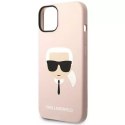 Etui Karl Lagerfeld KLHMP14MSLKHLP do iPhone 14 Plus 6,7" hardcase Silicone Karl`s Head Magsafe