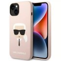 Etui Karl Lagerfeld KLHMP14MSLKHLP do iPhone 14 Plus 6,7" hardcase Silicone Karl`s Head Magsafe