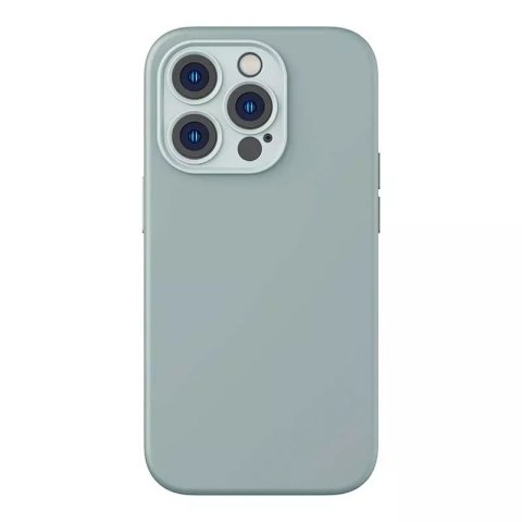 Zestaw Etui Baseus Liquid Silica Gel do iPhone 14 Pro Max (zielone) + szkło hartowane + zestaw czyszczący