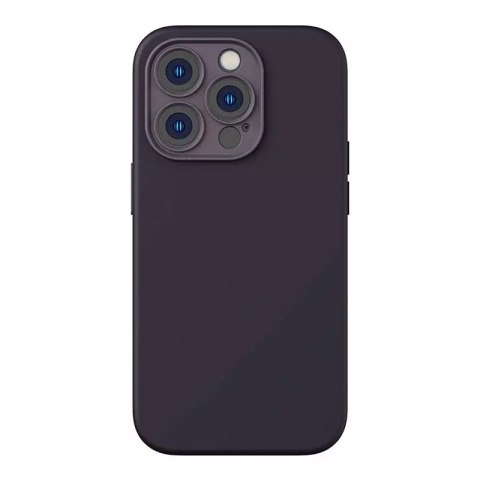 Zestaw Etui Baseus Liquid Silica Gel do iPhone 14 Pro (fioletowe) + szkło hartowane + zestaw czyszczący