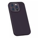 Zestaw Etui Baseus Liquid Silica Gel do iPhone 14 Pro (fioletowe) + szkło hartowane + zestaw czyszczący