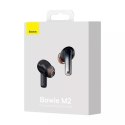 Słuchawki bezprzewodowe douszne TWS Baseus Bowie M2, ANC Bluetooth 5.2 (czarne)