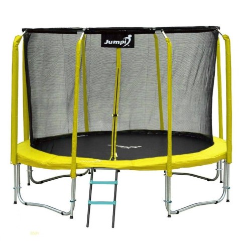 Trampolina Ogrodowa 374cm/12FT Żółty Maxy Comfort Z Wewnętrzną Siatką