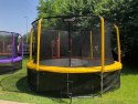 Trampolina Ogrodowa 435cm/14FT Żółty Maxy Comfort Z Wewnętrzną Siatką