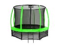 Trampolina Ogrodowa Jumpi 312cm/10FT Maxy Comfort Plus Jasno Zielona Z Wewnętrzną Siatką