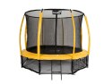 Trampolina Ogrodowa Jumpi 312cm/10FT Maxy Comfort Plus Żółta Z Wewnętrzną Siatką