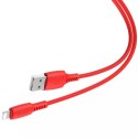 Kabel Baseus Colourful kabel przewód USB / Lightning 2.4A 1.2m czerwony (CALDC-09)