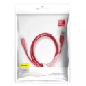 Kabel Baseus Colourful kabel przewód USB / Lightning 2.4A 1.2m czerwony (CALDC-09)