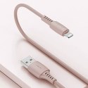 Kabel Baseus Colourful kabel przewód USB / Lightning 2.4A 1.2m różowy (CALDC-04)