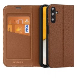 Dux Ducis Skin X2 etui Samsung Galaxy A14 5G pokrowiec z klapką portfel podstawka brązowe