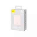 Powerbank magnetyczny Baseus 6000mAh 20W + kabel USB Typ C 60W 50cm różowy (PPCX020004)