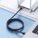 Przewód Baseus Speed Seven szybki kabel sieciowy RJ45 10Gbps 1m czarny (WKJS010101)