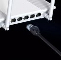 Przewód Baseus Speed Six kabel sieciowy płaski RJ45 1000Mbps 10m czarny (WKJS000201)