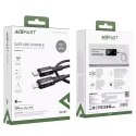 Acefast kabel MFI USB Typ C - Lightning 1,8m, 30W, 3A czarny (C4-01 C Black)