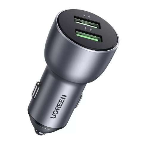 UGREEN 2x USB 36W Quick Charge SCP FCP AFC nabíječka do auta šedá (CD213 10144)