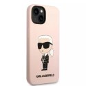 Etui Karl Lagerfeld KLHCP14MSNIKBCP do iPhone 14 Plus 6,7" hardcase Silicone Ikonik