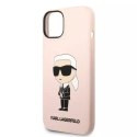 Etui Karl Lagerfeld KLHCP14SSNIKBCP do Apple iPhone 14 6,1" hardcase Silicone Ikonik